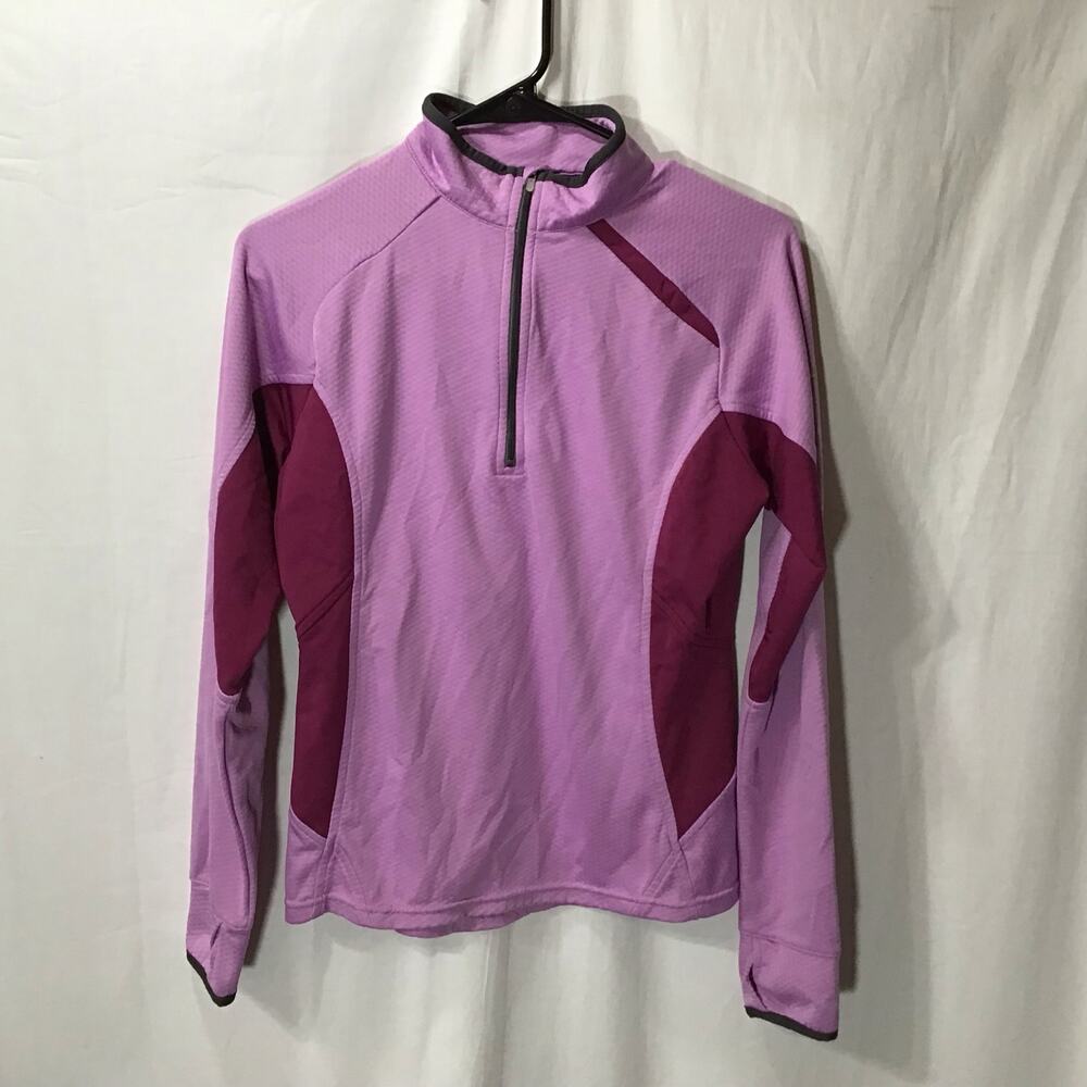 Nike Purple Sphere Dry Running 1/4 Zip Performance Long Sleeve Pullover Small